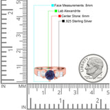 Art Deco Round Natural Stone Cocktail Ring