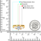 Art Deco Round Natural Stone Cocktail Ring