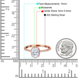 Art Deco Oval Hidden Halo Ring