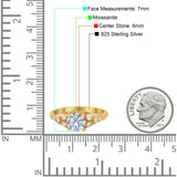 Vintage Style Round Natural Stone Ring