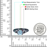 Vintage Style Round Natural Stone Ring