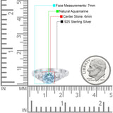 Vintage Style Round Natural Stone Ring