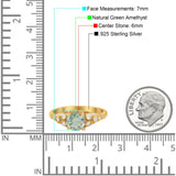 Vintage Style Round Natural Stone Ring