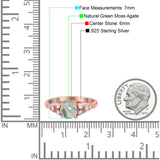 Vintage Style Round Natural Stone Ring