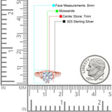 Round Natural Stone Solitaire Ring