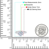 Round Natural Stone Solitaire Ring