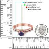 Two Piece Round Natural Stone Ring