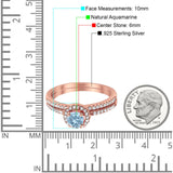 Two Piece Round Natural Stone Ring