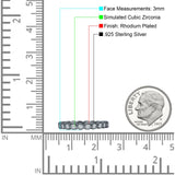 Full Eternity CZ Bezel Set Ring