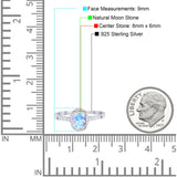 Art Deco Oval Natural Stone Wedding Ring