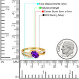 Oval Natural Stone Split Shank Ring
