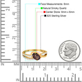 Oval Natural Stone Split Shank Ring