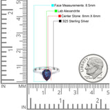 Art Deco Pear Teardrop Natural Stone Ring