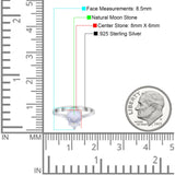 Art Deco Pear Teardrop Natural Stone Ring