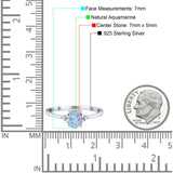 Vintage Style Oval Natural Stone Trillium Ring