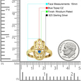 Evil Eye Hamsa Ring