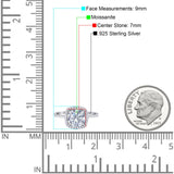 Art Deco Round Natural Stone Wedding Ring