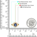 Art Deco Oval Natural Stone Flower Ring