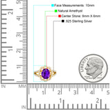 Art Deco Oval Natural Stone Flower Ring