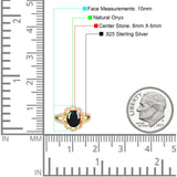 Art Deco Oval Natural Stone Flower Ring