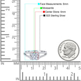 Art Deco Round Natural Stone Floral Ring