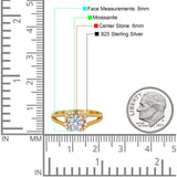 Art Deco Round Natural Stone Floral Ring