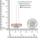 Art Deco Round Natural Stone Floral Ring