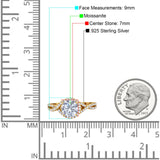 Round Natural Stone Twisted Ring