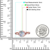 Round Natural Stone Twisted Ring