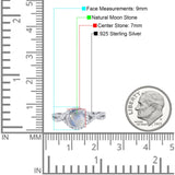 Round Natural Stone Twisted Ring