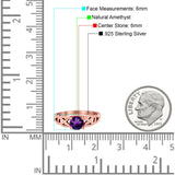 Vintage Style Round Natural Stone Trinity Ring