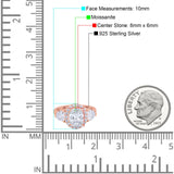 Three Stone Oval Natural Stone Trio Ring