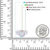 Three Stone Oval Natural Stone Trio Ring