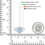 Three Stone Oval Natural Stone Trio Ring