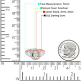 Three Stone Oval Natural Stone Trio Ring