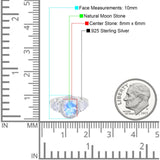 Three Stone Oval Natural Stone Trio Ring