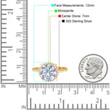 Art Deco Round Natural Stone Halo Ring