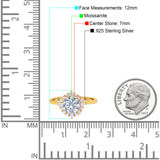 Art Deco Round Natural Stone Halo Ring