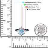 Art Deco Round Natural Stone Halo Ring