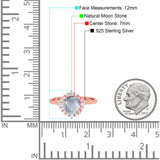 Art Deco Round Natural Stone Halo Ring