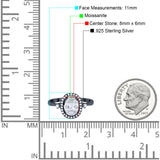 Oval Natural Stone Engagement Ring