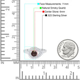 Round Natural Stone Wedding Ring