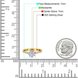 Art Deco Round Natural Stone Wedding Ring