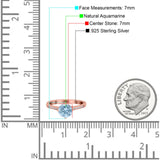 Art Deco Round Natural Stone Wedding Ring