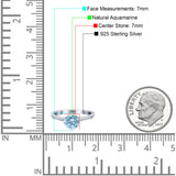 Art Deco Round Natural Stone Wedding Ring