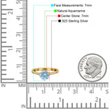 Art Deco Round Natural Stone Wedding Ring