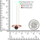 Art Deco Round Natural Stone Wedding Ring