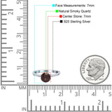 Art Deco Round Natural Stone Wedding Ring