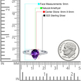 Pear Teardrop Natural Stone Wedding Ring