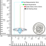 Pear Teardrop Natural Stone Wedding Ring